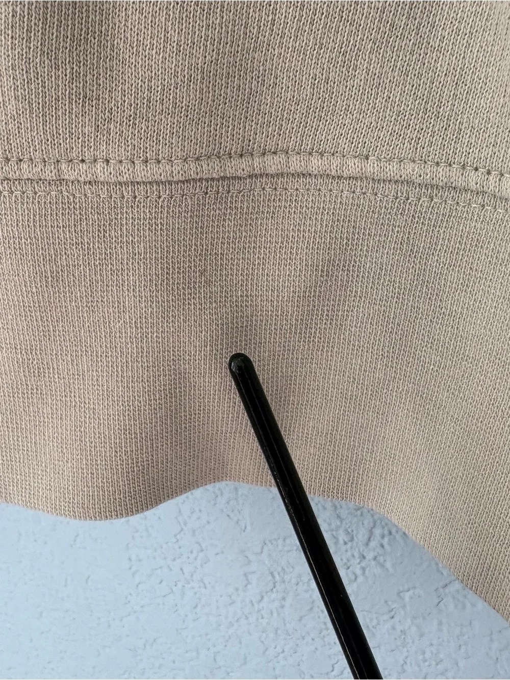 Billy Reid Sweatshirt Tinted White Crewneck Sweatshirt Cotton Elbow Patch